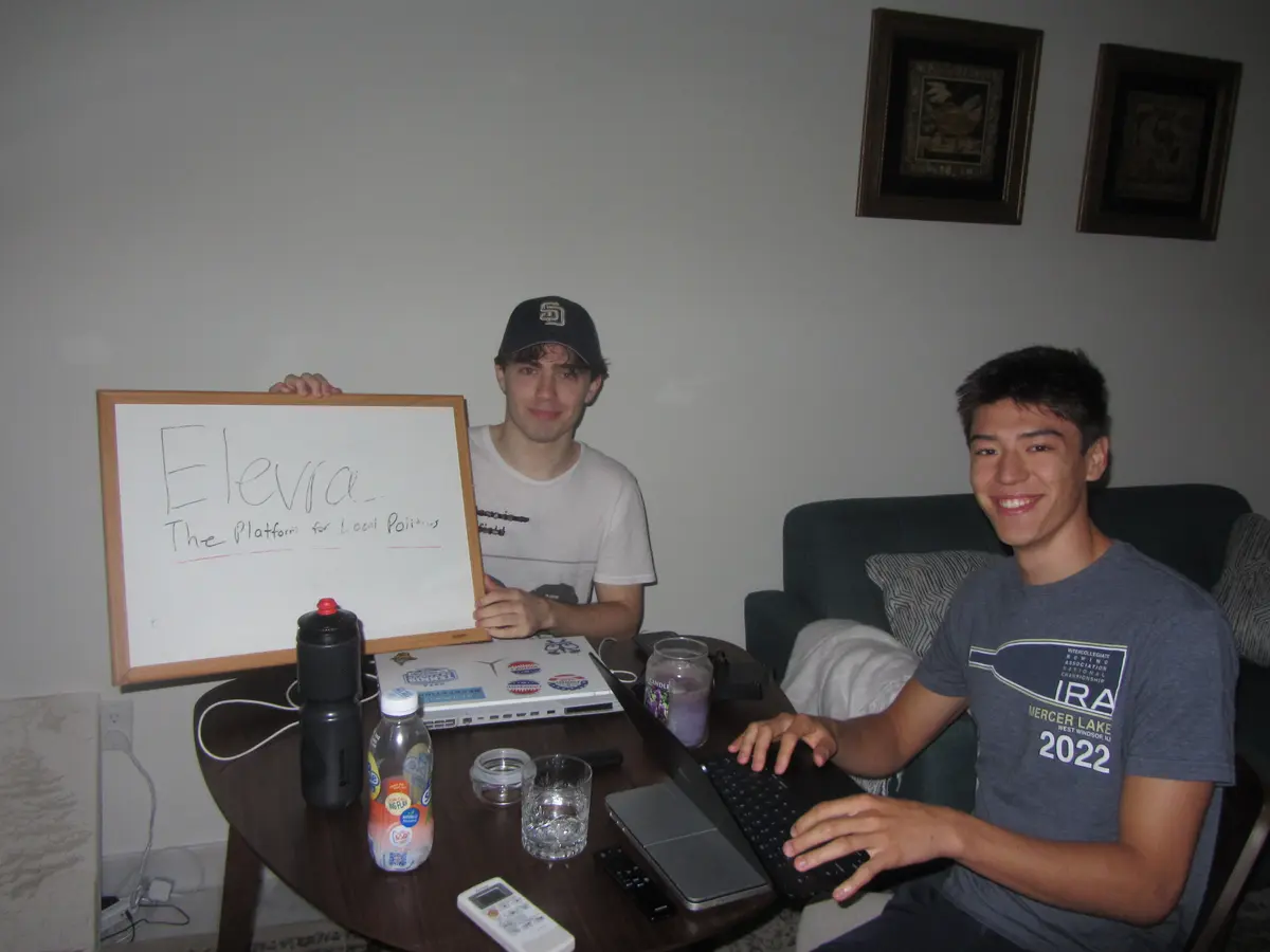 Sam Alston, CTO & Co-Founder of Civoren, and Adam Rose, Founder & CEO of Civoren, using the original company name. Upper West Side, Summer 2025.